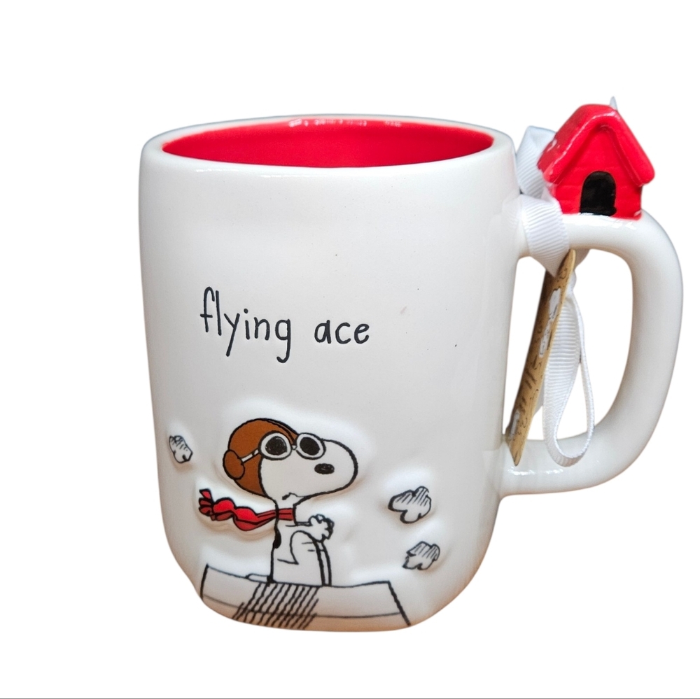 Rae Dunn X Peanuts Snoopy Flying Ace Mug